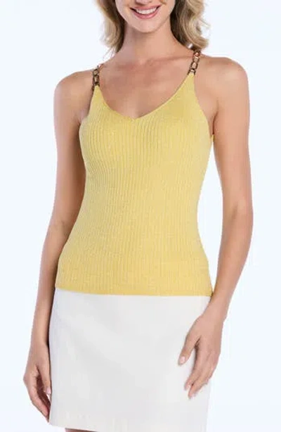Laundry By Shelli Segal Chain Strap Sweater Tank