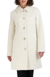 Laundry By Shelli Segal Chunky Knit Coat In Cream