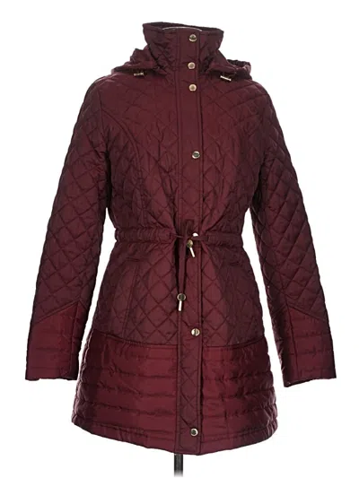Pre-owned Laundry By Shelli Segal Coat In Burgundy