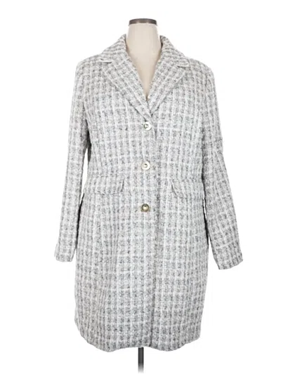 Pre-owned Laundry By Shelli Segal Coat In Gray