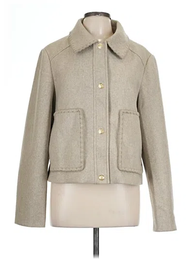 Pre-owned Laundry By Shelli Segal Coat In Gray