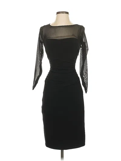 Pre-owned Laundry By Shelli Segal Cocktail Dress In Black