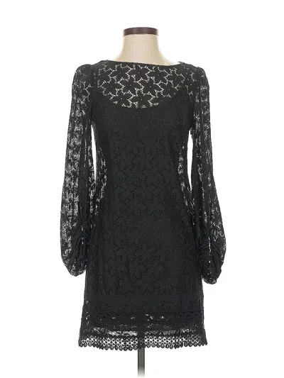Pre-owned Laundry By Shelli Segal Cocktail Dress In Black