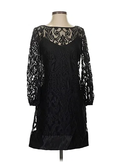 Pre-owned Laundry By Shelli Segal Cocktail Dress In Black