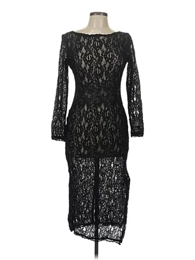 Pre-owned Laundry By Shelli Segal Cocktail Dress In Black
