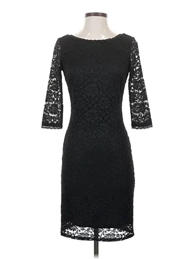 Pre-owned Laundry By Shelli Segal Cocktail Dress In Black