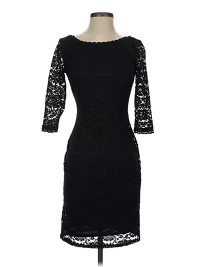 Pre-owned Laundry By Shelli Segal Cocktail Dress In Black