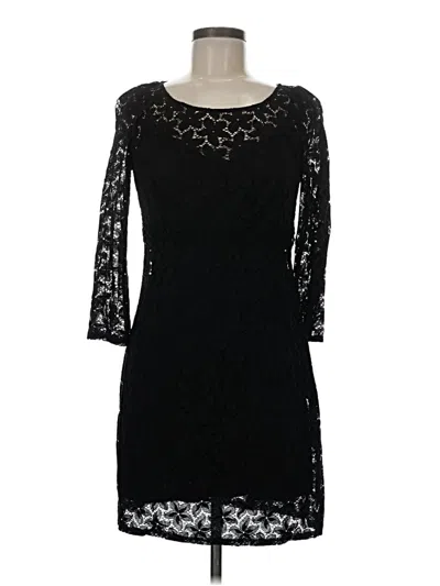 Pre-owned Laundry By Shelli Segal Cocktail Dress In Black