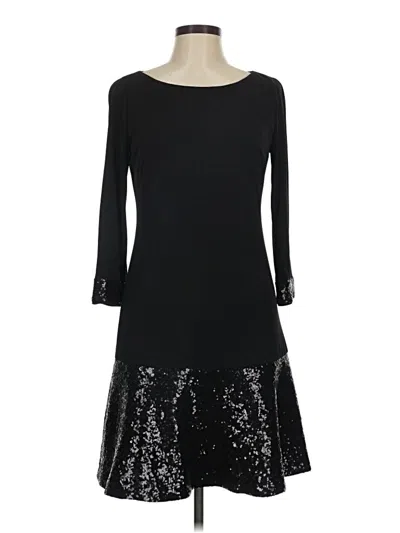 Pre-owned Laundry By Shelli Segal Cocktail Dress In Black