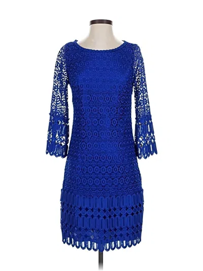 Pre-owned Laundry By Shelli Segal Cocktail Dress In Blue