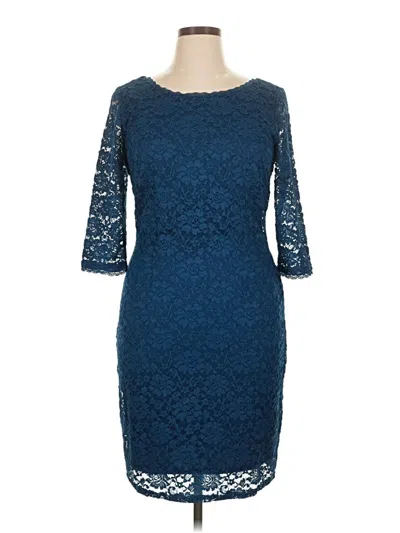 Pre-owned Laundry By Shelli Segal Cocktail Dress In Blue