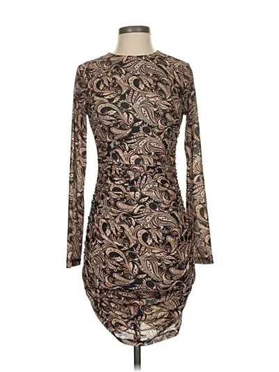 Pre-owned Laundry By Shelli Segal Cocktail Dress In Brown