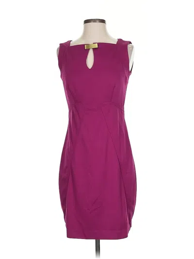 Pre-owned Laundry By Shelli Segal Cocktail Dress In Burgundy