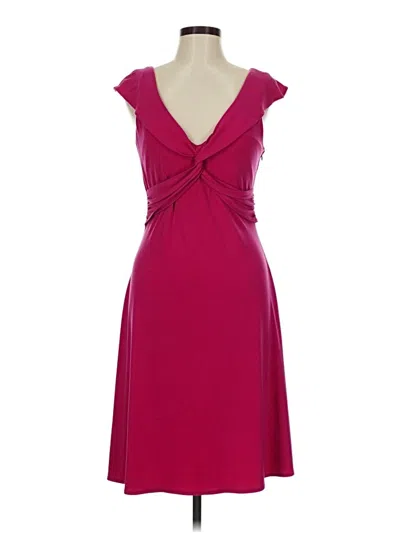 Pre-owned Laundry By Shelli Segal Cocktail Dress In Burgundy