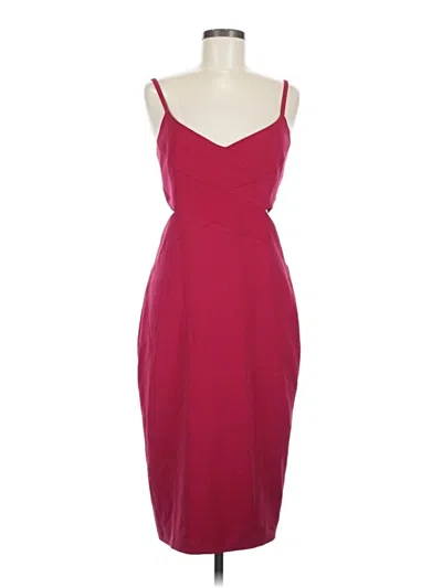 Pre-owned Laundry By Shelli Segal Cocktail Dress In Burgundy