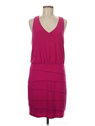 Pre-owned Laundry By Shelli Segal Cocktail Dress In Burgundy