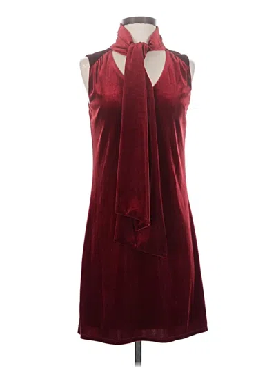 Pre-owned Laundry By Shelli Segal Cocktail Dress In Burgundy