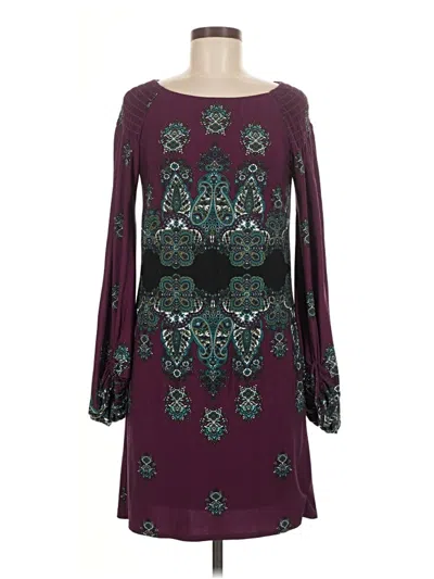 Pre-owned Laundry By Shelli Segal Cocktail Dress In Burgundy
