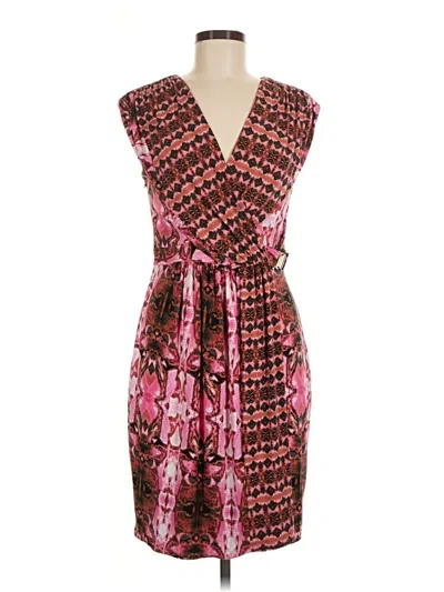Pre-owned Laundry By Shelli Segal Cocktail Dress In Burgundy