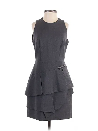Pre-owned Laundry By Shelli Segal Cocktail Dress In Gray