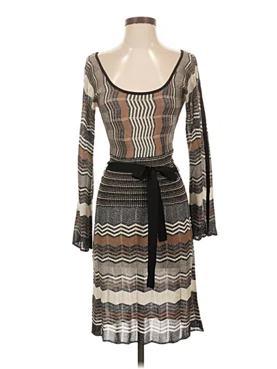 Pre-owned Laundry By Shelli Segal Cocktail Dress In Gray