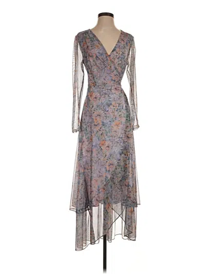 Pre-owned Laundry By Shelli Segal Cocktail Dress In Gray