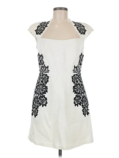 Pre-owned Laundry By Shelli Segal Cocktail Dress In Ivory