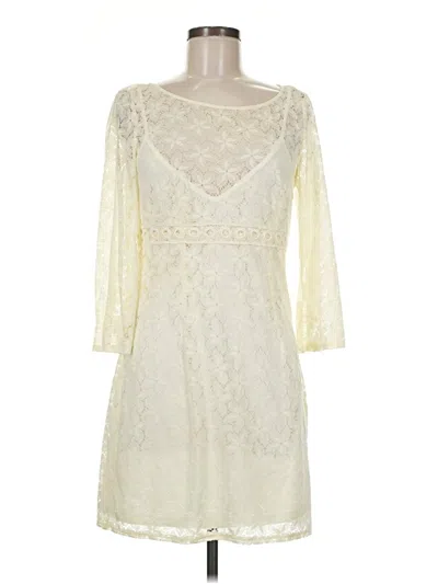 Pre-owned Laundry By Shelli Segal Cocktail Dress In Ivory
