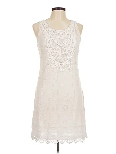Pre-owned Laundry By Shelli Segal Cocktail Dress In Ivory