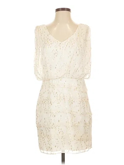 Pre-owned Laundry By Shelli Segal Cocktail Dress In Ivory
