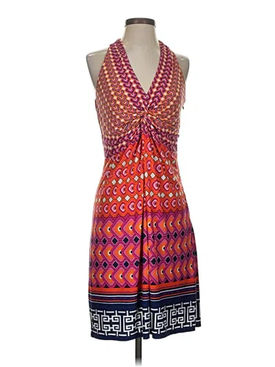 Pre-owned Laundry By Shelli Segal Cocktail Dress In Orange