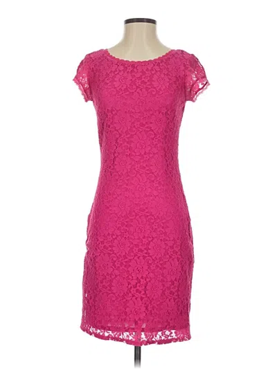 Pre-owned Laundry By Shelli Segal Cocktail Dress In Pink