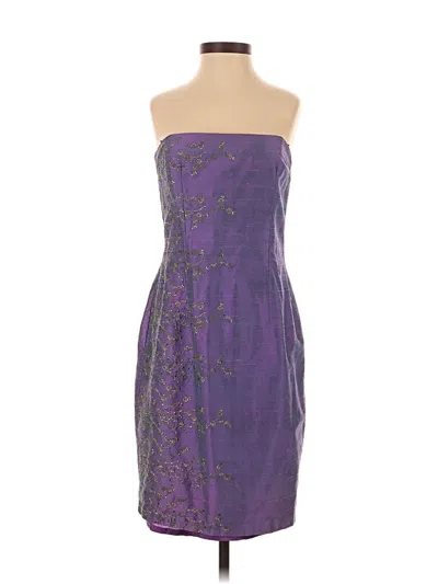 Pre-owned Laundry By Shelli Segal Cocktail Dress In Purple