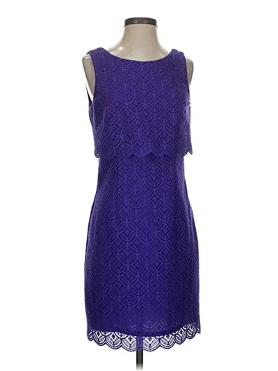 Pre-owned Laundry By Shelli Segal Cocktail Dress In Purple