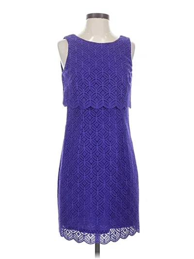 Pre-owned Laundry By Shelli Segal Cocktail Dress In Purple