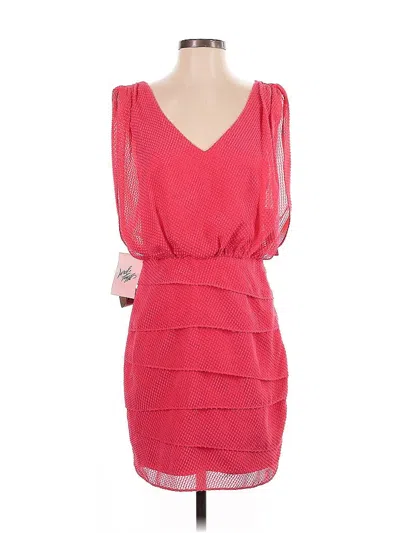 Pre-owned Laundry By Shelli Segal Cocktail Dress In Red