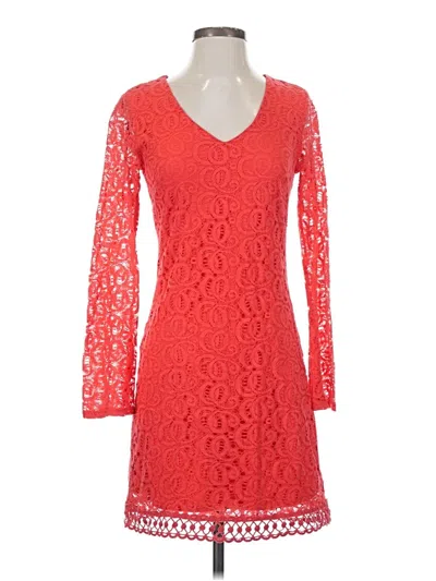 Pre-owned Laundry By Shelli Segal Cocktail Dress In Red