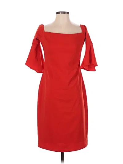 Pre-owned Laundry By Shelli Segal Cocktail Dress In Red