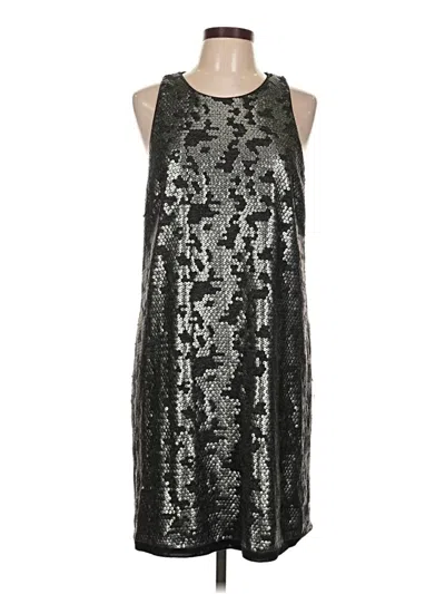 Pre-owned Laundry By Shelli Segal Cocktail Dress In Silver