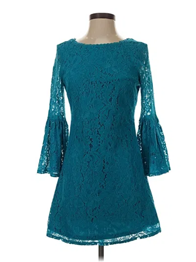 Pre-owned Laundry By Shelli Segal Cocktail Dress In Teal