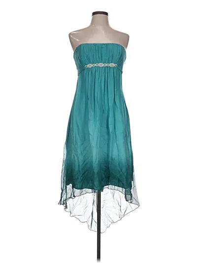 Pre-owned Laundry By Shelli Segal Cocktail Dress In Teal