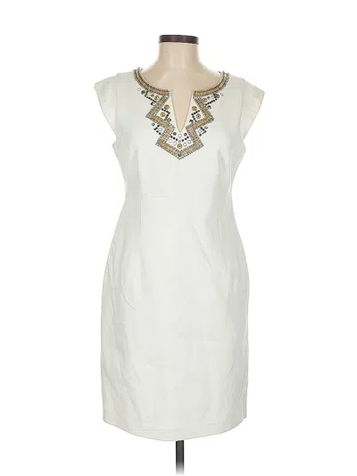 Pre-owned Laundry By Shelli Segal Cocktail Dress In White