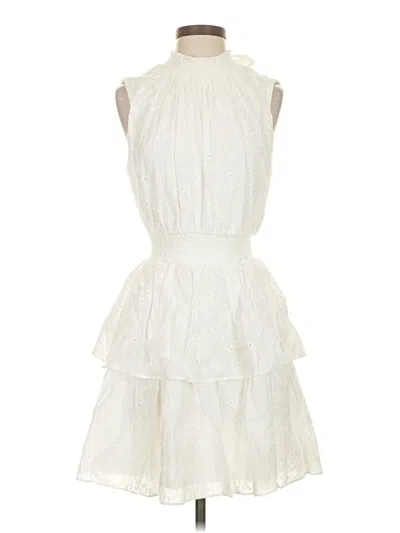 Pre-owned Laundry By Shelli Segal Cocktail Dress In White