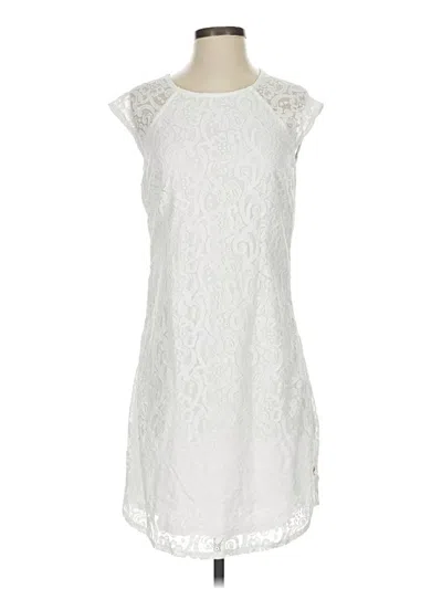 Pre-owned Laundry By Shelli Segal Cocktail Dress In White