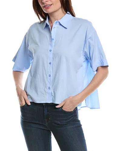 Laundry By Shelli Segal Contrast Stitch Shirt In Blue