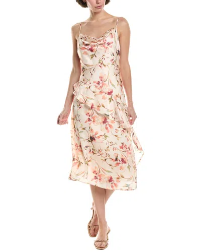 Laundry By Shelli Segal Cowl Neck Midi Dress