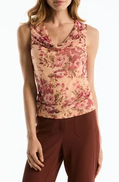 Laundry By Shelli Segal Cowl Neck Sleeveless Top In Pink