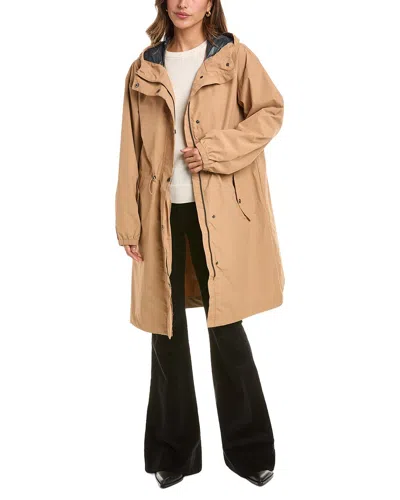Laundry By Shelli Segal Crinkle Raincoat In Brown