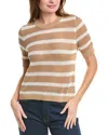 Laundry By Shelli Segal Crochet Sweater In Brown