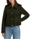 Laundry By Shelli Segal Blanket Stitch Jacket In Black